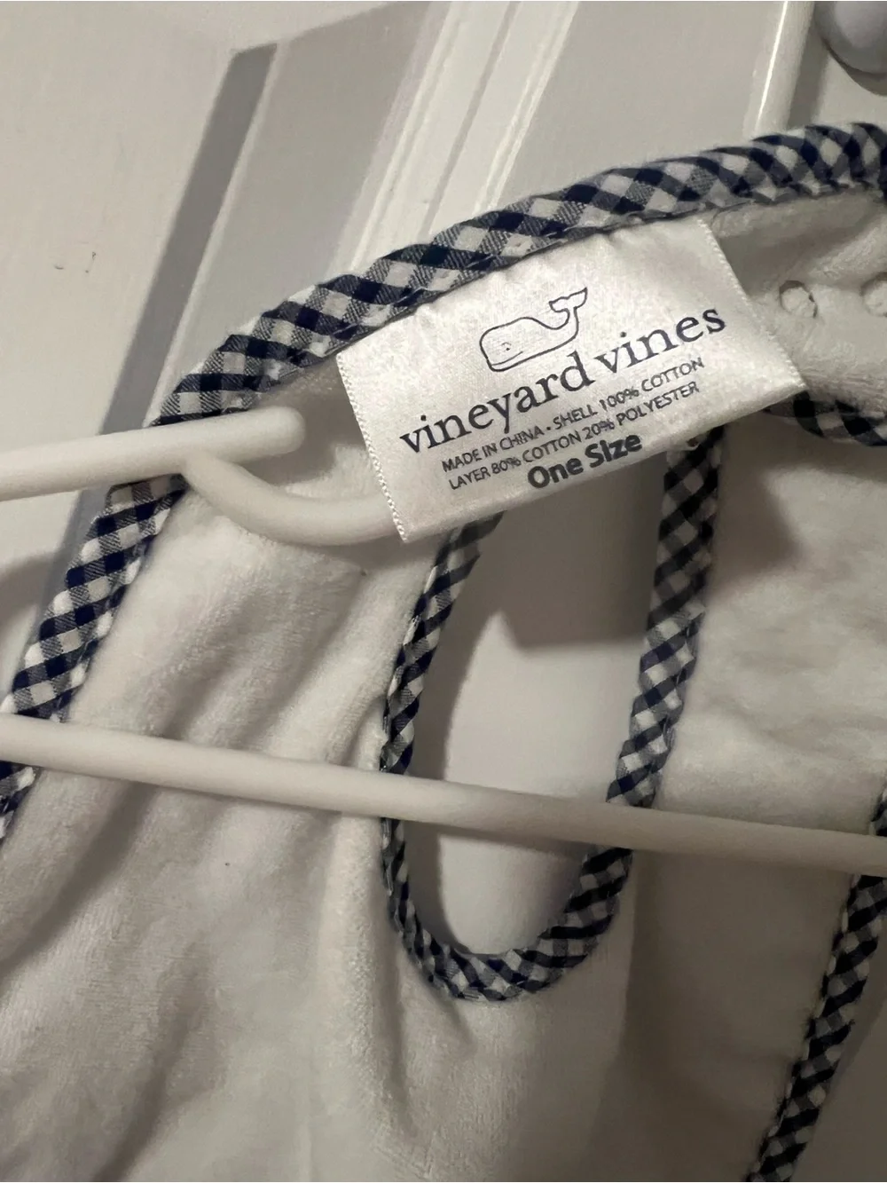 Vineyard Vines Blue & White Striped Whale Bib